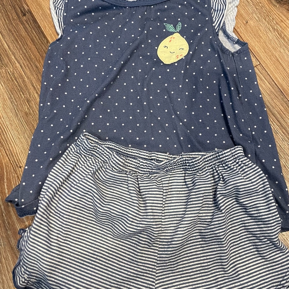 Two sets Carter's tank and shorts pajamas